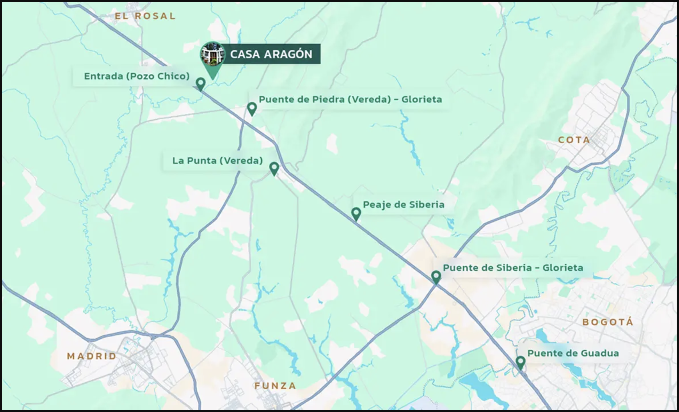 Mapa de Casa Aragón